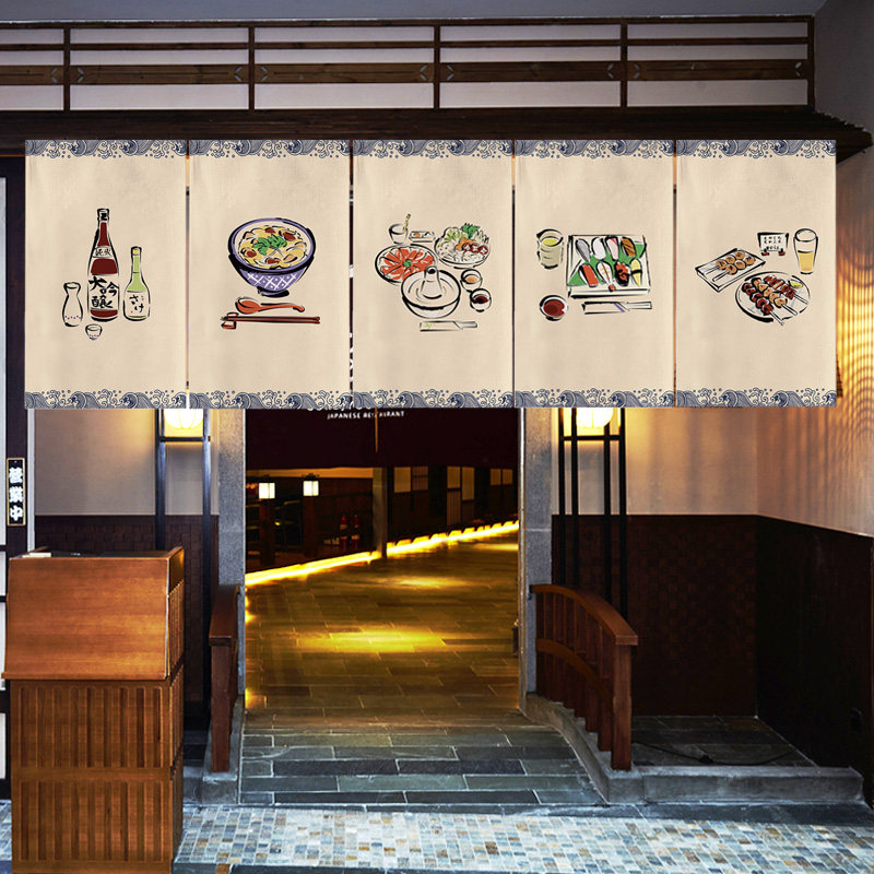 Interior Design Japan - VIKAMA Traditioneel Noren-gordijn Japanse halve deurpartitie