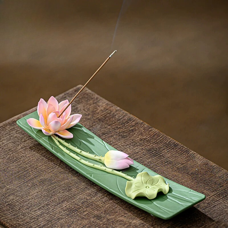 Interior Design Zen - CZ keramiek handgemaakte lotusdraad wierookhouder wierookhouder