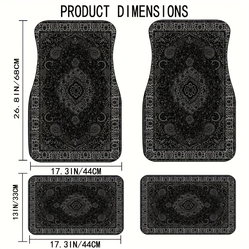 Interior Design Degree - Auto Vloermatten Rechthoekige Bandana Print Ontwerp