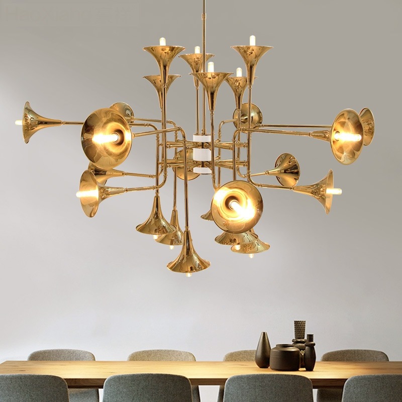 Interior Design Living Room And Kitchen - Nordic Trompet Hanglamp voor Keuken Restaurant