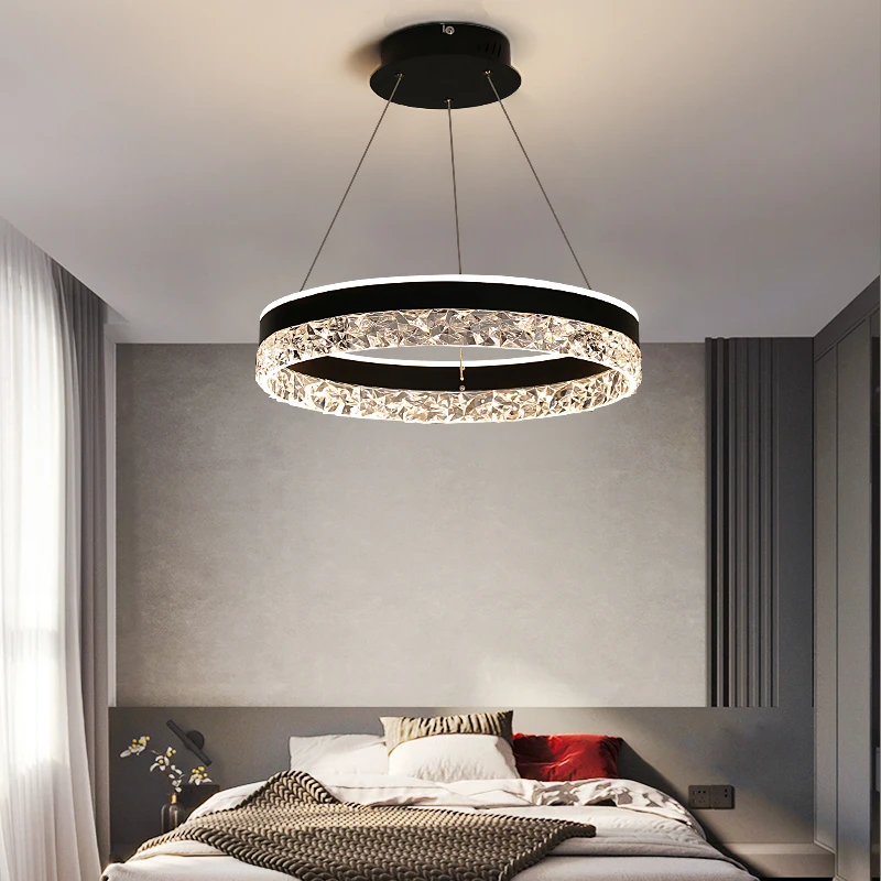 Interior Design Living Room And Kitchen - Moderne luxe kristallen LED-hanglamp voor woonkamers