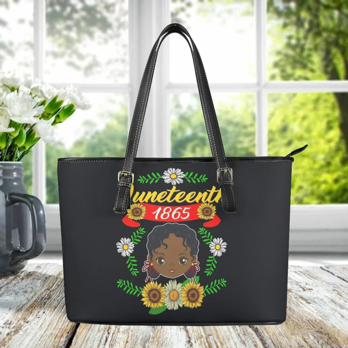 Interior Design History - Zwarte geschiedenismaand Juneteenth 1865 Zonnebloem Dame