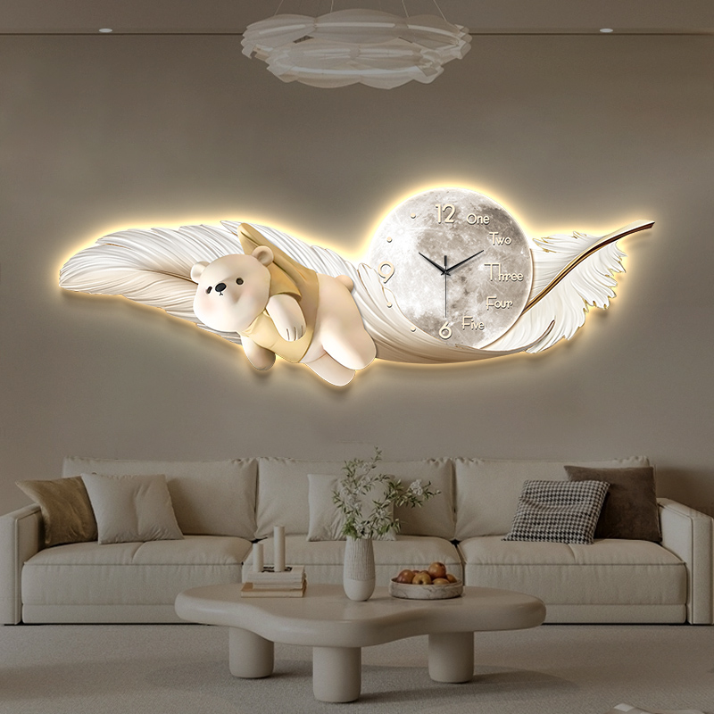Luxe grote wandklok temperatuu - Interior Design Living Room And Kitchen recensie en prijs