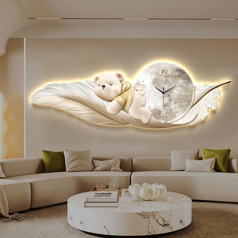 Luxe grote wandklok temperatuu - Interior Design Living Room And Kitchen recensie en prijs