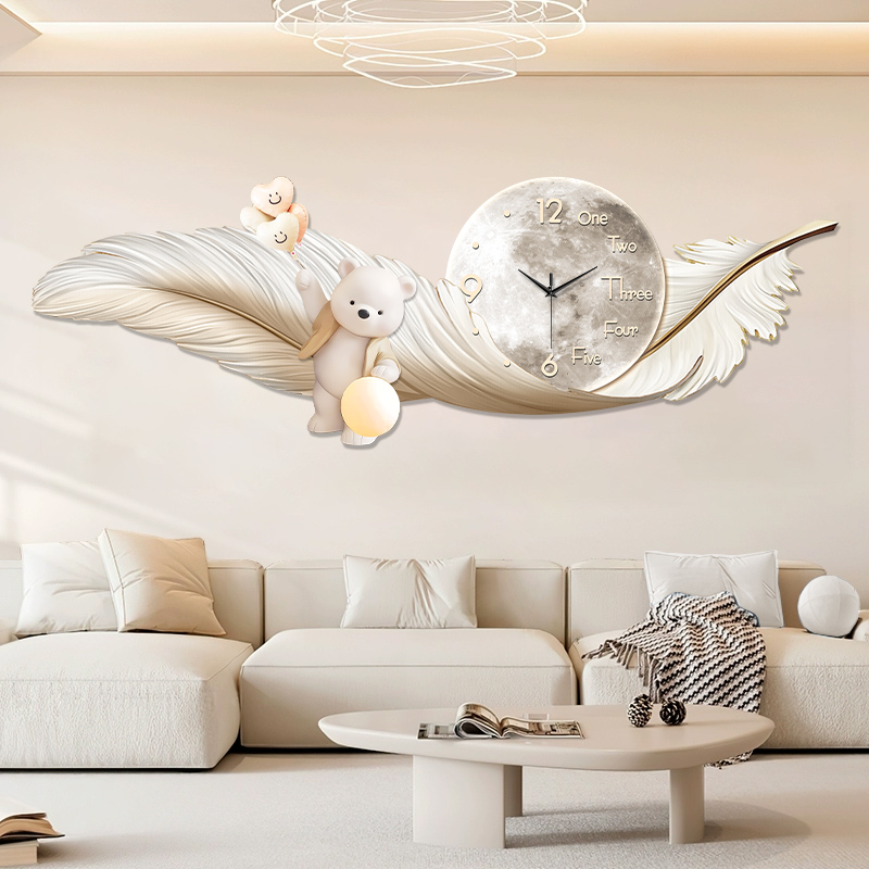 Luxe grote wandklok temperatuu - Interior Design Living Room And Kitchen recensie en prijs