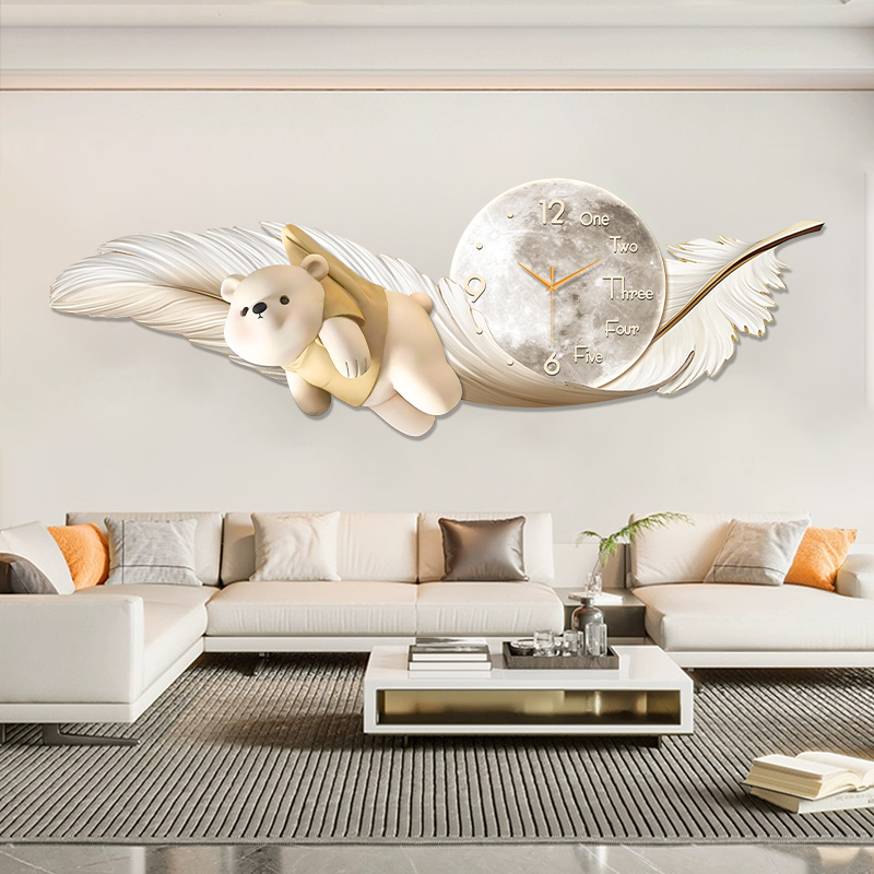 Luxe grote wandklok temperatuu - Interior Design Living Room And Kitchen recensie en prijs