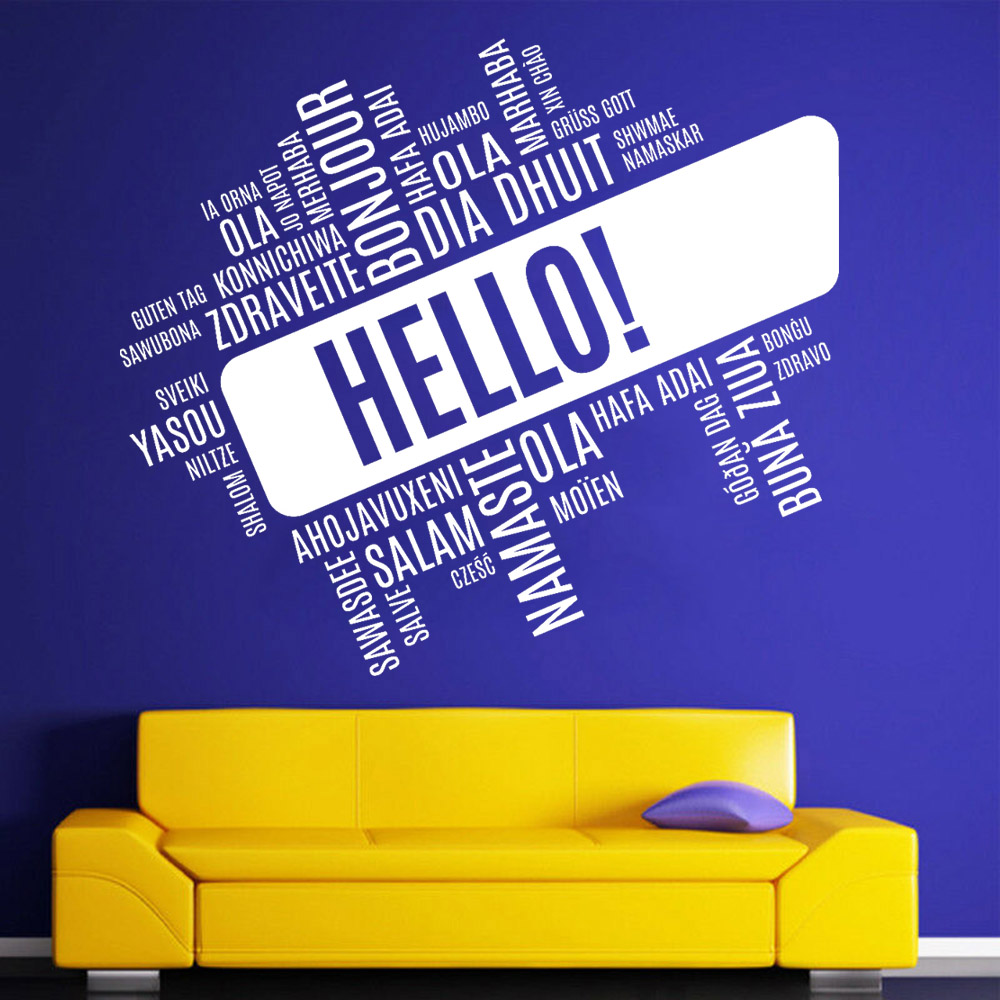 Hello Buitenlandse Taal Muurta - Interior Design Language recensie en prijs