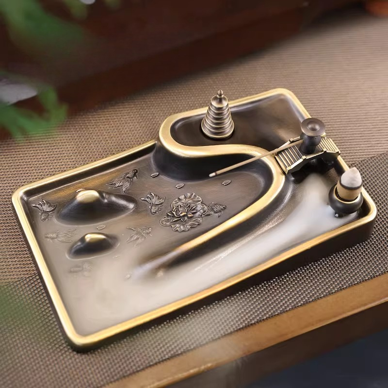 Vintage koperen wierookbrander - Interior Design Zen recensie en prijs