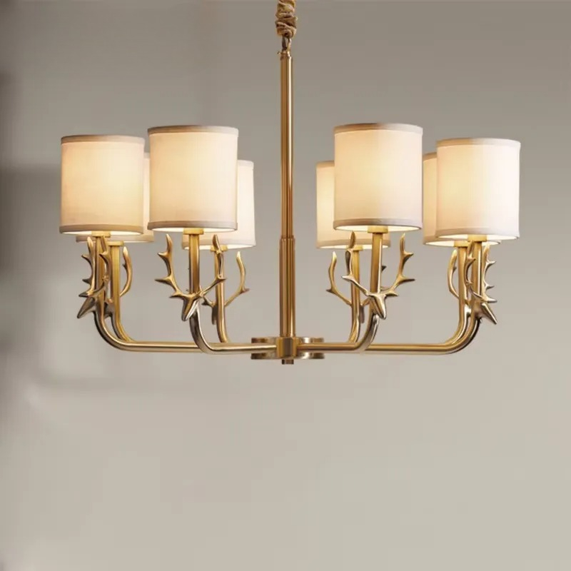 Koperen kroonluchter voor woon - Interior Design Living Room And Kitchen recensie en prijs