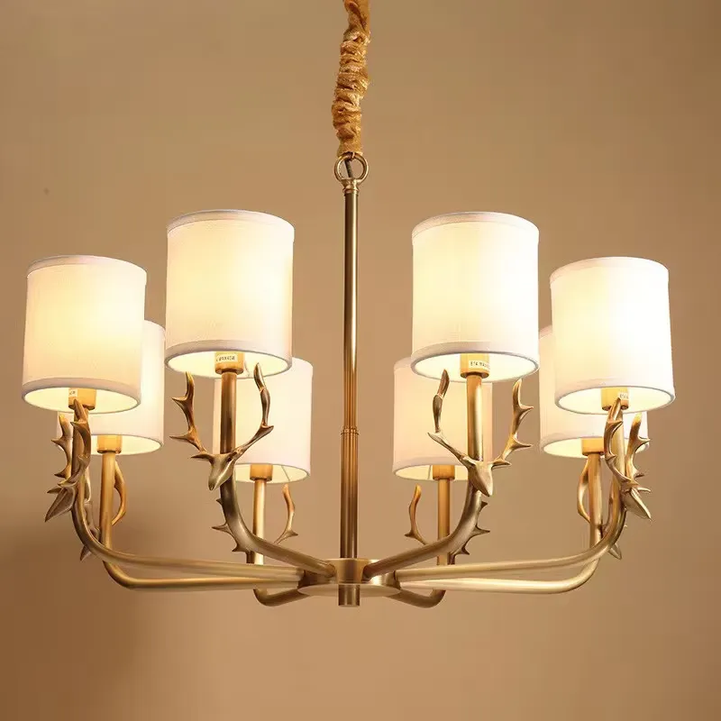 Koperen kroonluchter voor woon - Interior Design Living Room And Kitchen recensie en prijs