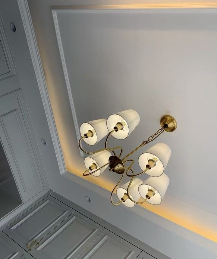 Koperen kroonluchter voor woon - Interior Design Living Room And Kitchen recensie en prijs