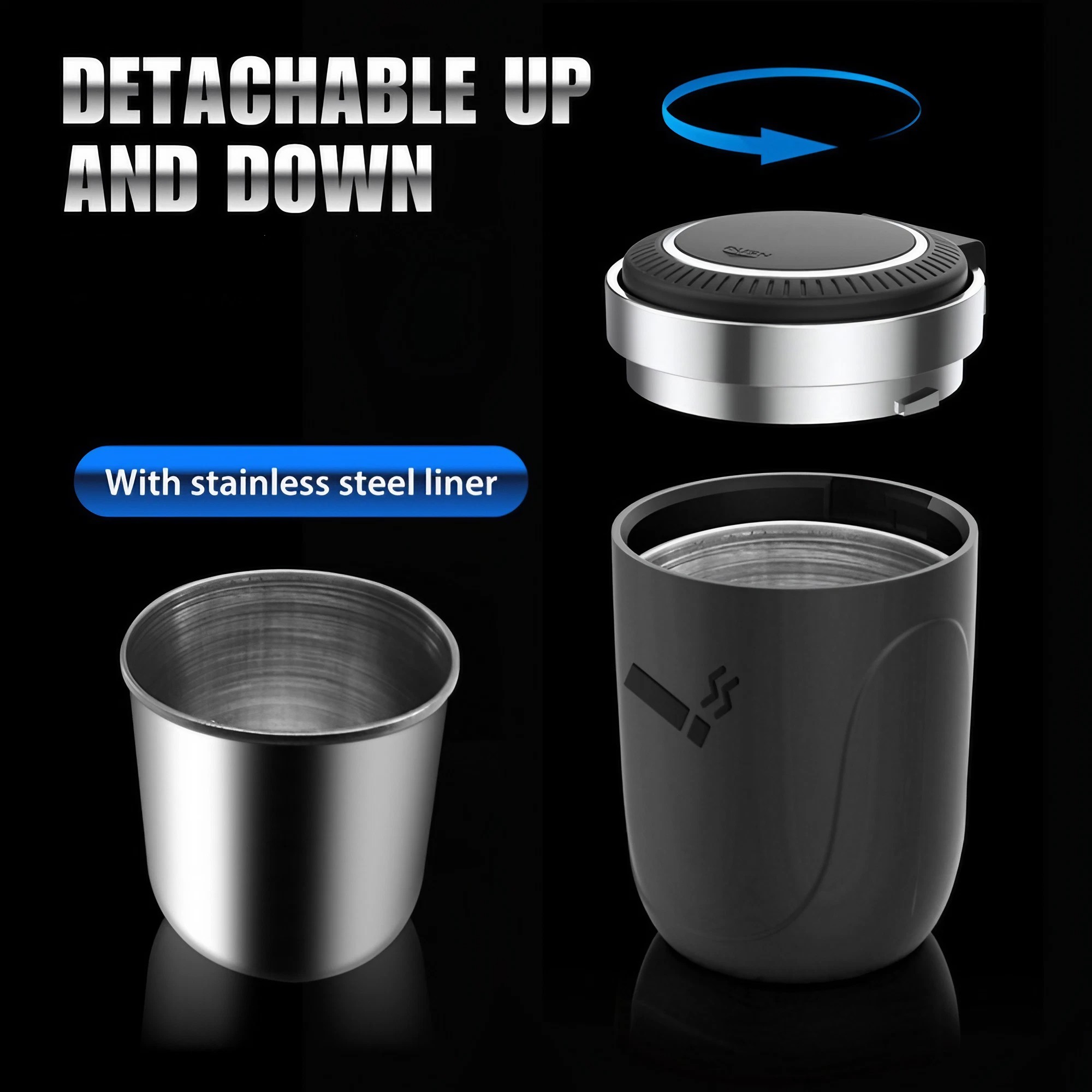 Auto-asbak met led-verlichting - Interior Design Degree recensie en prijs